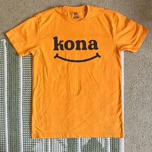 Kona Sol Vibrant Orange Tee with Black Print